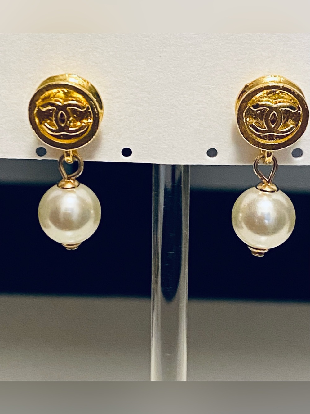 Fashion Jewelry 14K Gold-Plated  Pearl Luxury Drop Earrings
